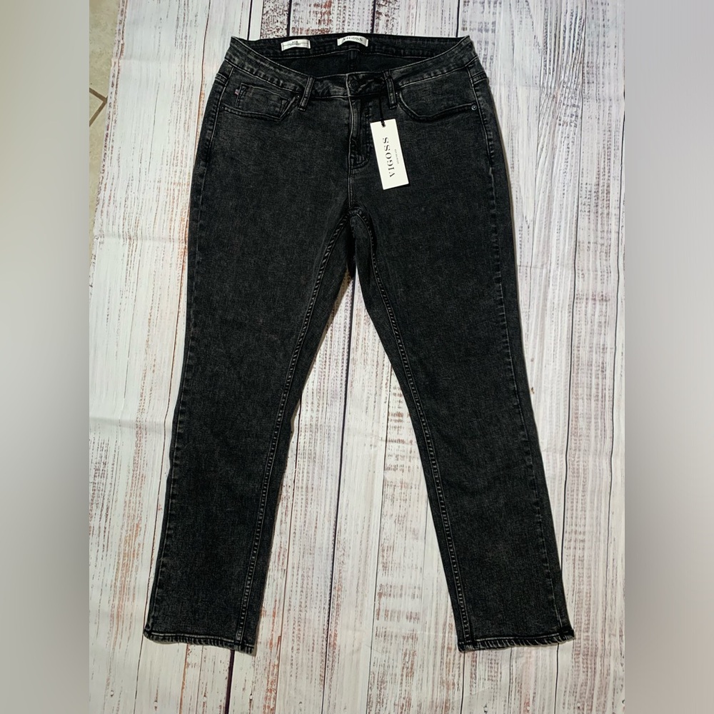NWT Vigoss black jeans. Ace Straight. Size 14.